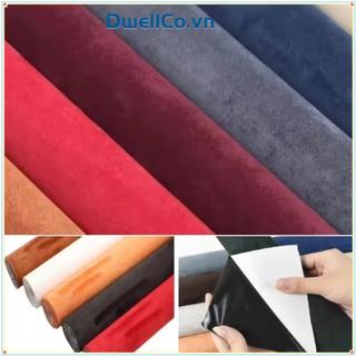 Nhãn dán sửa đổi nội thất ô tô DWELLCO​​, Bọc tự dính ​​Vải Vinyl da lộn​​, ​​Dễ cắt​​ Da lộn 20x140CM Mềm ​​Phim tự dính tự dính​​ Hộp đựng đồ trang sức DIY