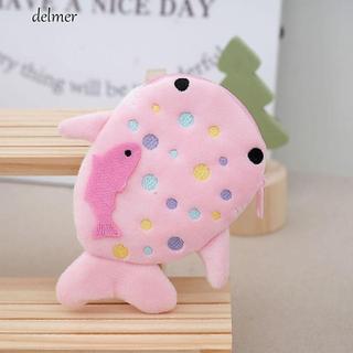 DELMER Cá Mập Sang Trọng Ví, Túi Động Vật Mặt Dây Chuyền Cá Voi Cá Mập Ví Đựng Tiền Xu, Túi Đựng Mỹ Phẩm Thời Trang Sáng Tạo Hoạt Hình Cá Mập Sang Trọng Túi Đựng Tiền Xu Tai Nghe Kid