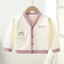 Áo khoác cardigan dệt kim màu trơn thời trang xuân thu cho bé