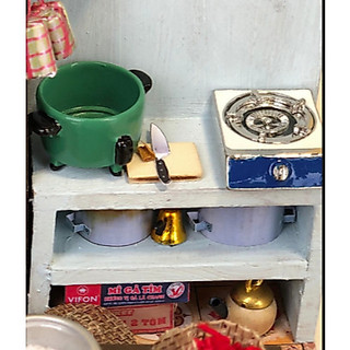 Mô hình gỗ lắp ráp DIY- BẾP CỦA MẸ -MÃ SP: TX02 (Sản phẩm chưa kèm keo)