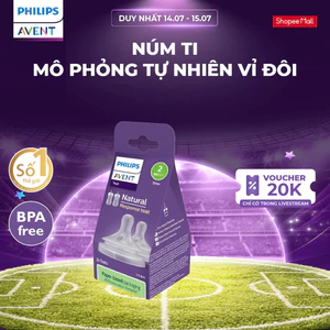 Núm Ti Mô Phỏng Tự Nhiên Mới Philips Avent Natural Response - Vỉ đôi