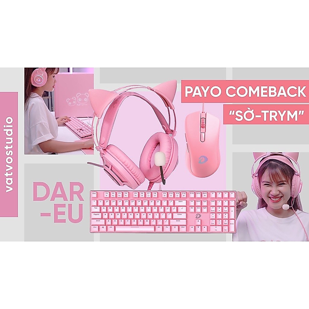 Bàn phím cơ Dareu EK810 Hồng | Đen Multiled ( Blue , Brown , Red Switch ) | BigBuy360 - bigbuy360.vn