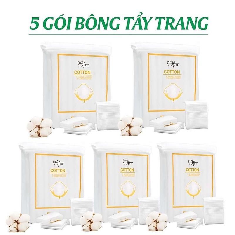 [COMBO] 5 Gói Bông Tẩy Trang 222 Miếng Cotton Pads Lameila 3 Lớp Sợi Mềm Mịn