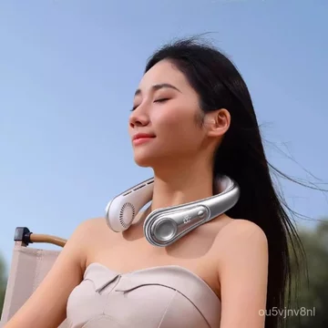 Quạt đeo cổ dùng ngoài trời, thời lượng pin dài, quạt cổ di động có màn hình kỹ thuật số xoay. usb Quạt mini đeo cổ