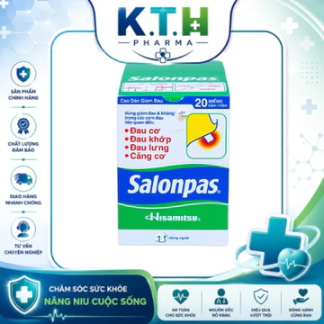 GIÁ SỈ [COMBO 400 MIẾNG] Salonpas Hisamitsu 20 miếng/hộp – CAO DÁN GIẢM ĐAU NHẬT BẢN