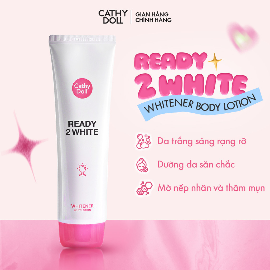 Sữa Dưỡng Thể Nẫng tông Hỗ Trợ Dưỡng Sáng Da Ready 2 White Whitener Body Lotion 150 ml