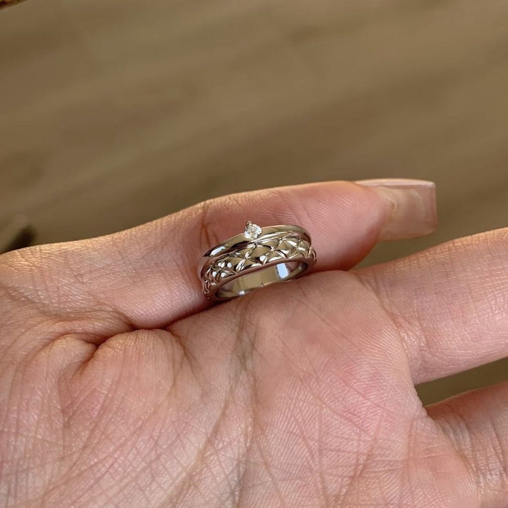 Women's Moissanite Ring, adjustable by yae11ws.vn