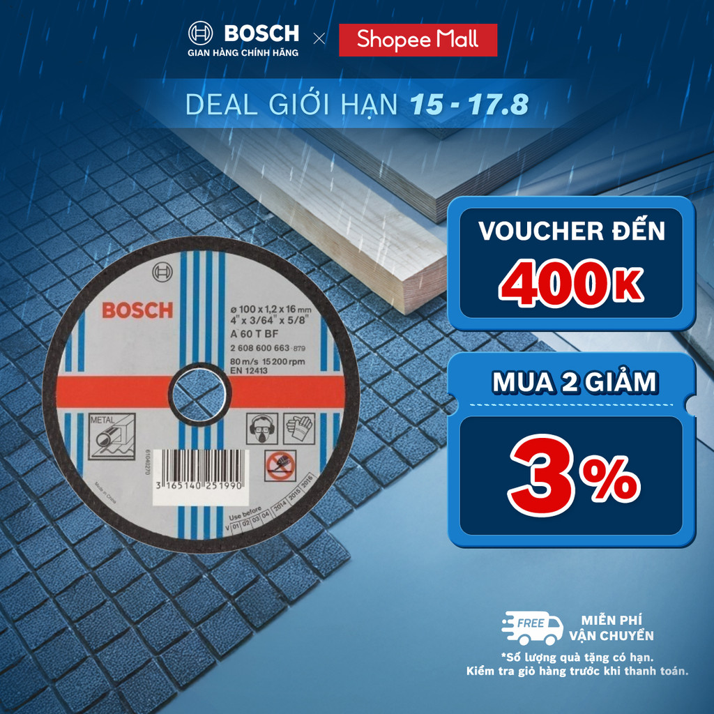 Combo 5 đá cắt Bosch