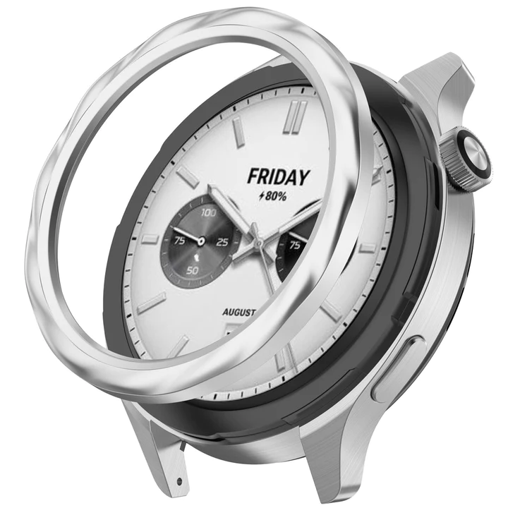 Thích hợp cho Xiaomi watchs4 / S3 Đồng hồ kim loại Viền vòng ngoài Vỏ bảo vệ đồng hồ s3 esim Đồng hồ thể thao S3 Đồng hồ thay thế Cân vòng Đồng hồ tha – 4