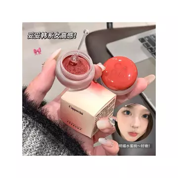 Cappuvini Bình Tròn Nhỏ Đa Năng Bùn Cảm Thấy Nhung Mờ Sinh Viên Đảng Blush Son Môi Trang Điểm Sân Khấu Trang Điểm cos Trang Điểm