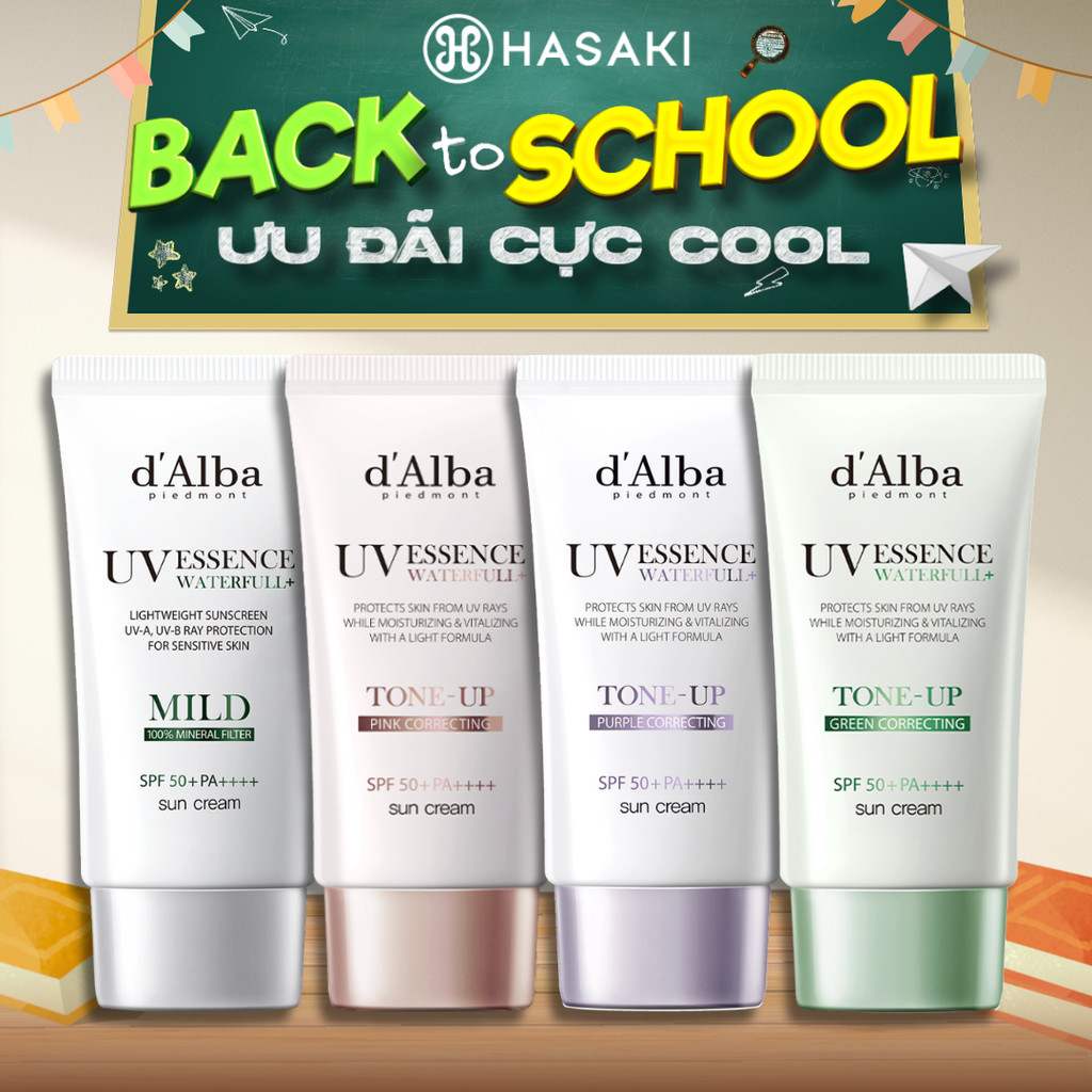 [DAILY] Kem Chống Nắng d'Alba Vật Lý Dịu Nhẹ Da Nhạy Cảm Nâng Tông Sáng Hồng Hiệu Chỉnh Sắc Da 50ml Hasaki
