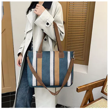 Women's Korean-Style Canvas Underarm Bag – Large, Mini