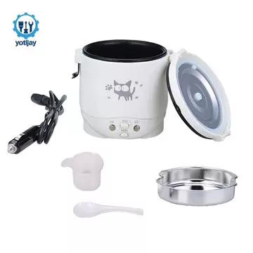 Nồi Cơm Điện Mini Nồi Cơm Điện Di Động Nồi Cơm Trưa Hộp Nồi Nồi Chống Dính Lót Kim Loại Xây Dựng Xe Điện Chỉ Thích Hợp Cho Học Sinh