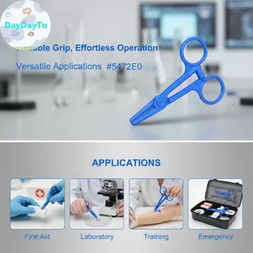DayDayTo Dùng Một Lần Nhựa ABS Hút Huyết Áp Dụng Cụ Phẫu Thuật Vô Trùng Cho Ngoài Trời Sơ Cứu Bộ Dụng Cụ Khẩn Cấp TH