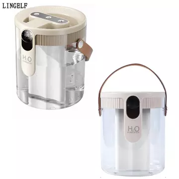 Máy tạo độ ẩm không khí LINGELLF, Máy tạo độ ẩm lấp đầy hàng đầu 1,5L di động, Máy tạo sương mù có thể sạc lại bằng đèn LED Máy tạo độ ẩm thông minh cho phòng ngủ, văn phòng tại nhà