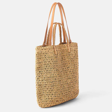 Women's Woven Straw Crochet Bag – for the Beach