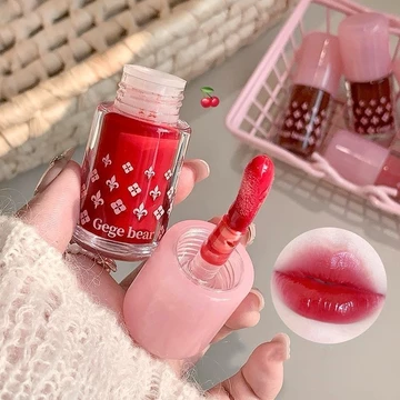 GegeBear Tăng cường màu sắc lâu trôi, Son bóng dưỡng ẩm, Son bóng trong suốt và trong suốt, Son môi màu và dưỡng ẩm