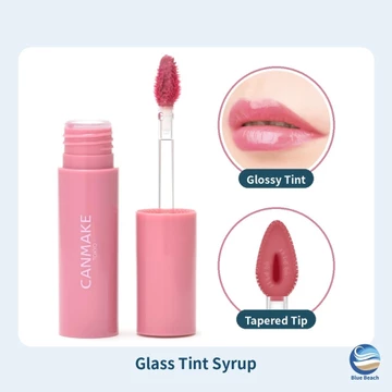 CANMAKE Glass Tint Syrup Son Tint Bóng/Màu Trong Suốt/Đầu Cọ Thuôn Nhọn/Bền Màu/6 Màu/3.1g