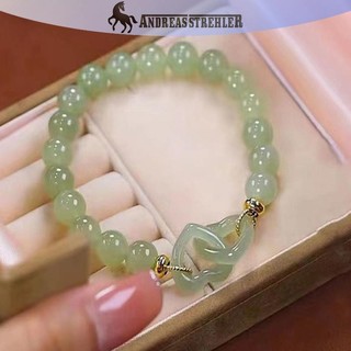 Onetimingfine Vòng Tay Hạt May Mắn Cho Nữ Tinh Tế Phong Cách Trung Hoa Khóa Trái Tim Vòng Tay Vòng Tay Trang Sức Thời Trang Phụ Kiện Quà Tặng VN