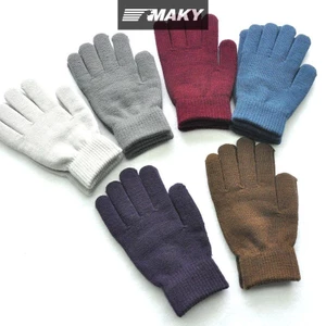 Găng tay giữ ấm mùa thu đông dày, full ngón, unisex, cặp đôi, đi xe đạp, dệt kim sang trọng