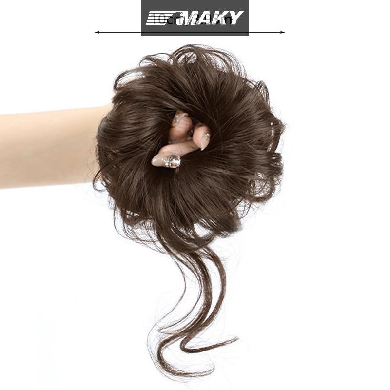 Newwellknownepic Tổng Hợp Tóc Bun Lông Tơ Xoăn Sống Động Như Thật Tóc Giả Co Giãn Đuôi Ngựa Tạo Kiểu Tóc Fixator Phần Mở Rộng Tóc Cho Nữ VN