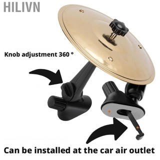 hilivn Irfora Car Dash Crash Cymbal Mini Drum cho lỗ thông hơi với vật liệu hợp kim Cánh tay có thể điều chỉnh Phụ kiện thực tế nhỏ thú vị (Vàng)