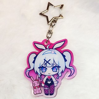 Kasane Teto Anime Keychain Women Miku Key Chain Bags Keyring Men Pendant Kids Friends Gift Collection Ornament Toys Cosp