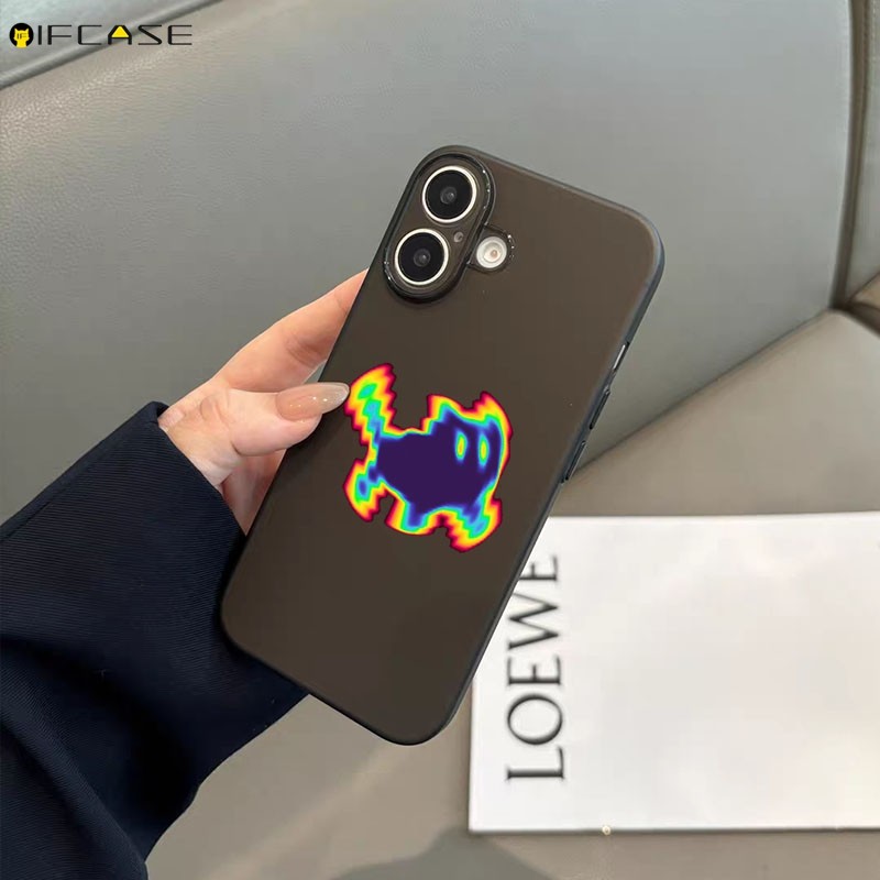 Dành Cho Meizu 21 Note 20 18 18X 17 16 Plus 16X 16S Note 16 Pro Luck 08 Ốp Điện Thoại Dễ Thương Ngộ nghĩnh Mèo Đáng Sợ Nhiều Màu Sắc Cầu Vồng Laser Hoạt Hình Đơn Giản Đen Mờ Vỏ Mềm Ốp Lưng