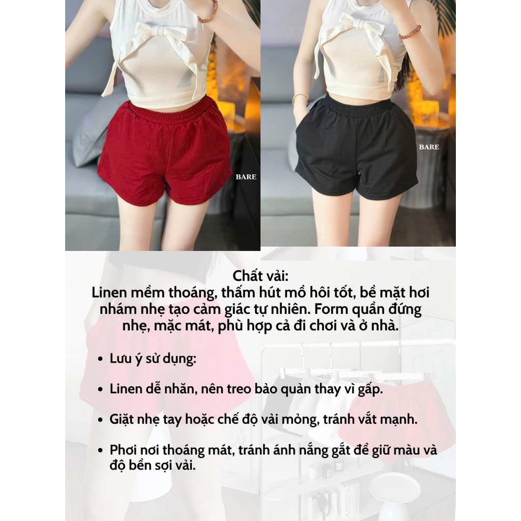 Quần Short Chất Nỉ Basic , Quần Đùi Nữ Ống Rộng Mềm Mại Cá Tính Đi Chơi , Ở Nhà Freesize, Dễ Thương_Q112