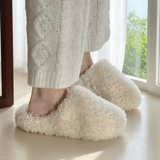 XIXITIAO bốt cotton nữ lông xoăn nhỏ mùa đông đơn giản, hỗ trợ vòm chân, ấm áp và thoải mái