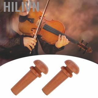 hilivn Phụ kiện nhạc cụ bằng gỗ táo tàu cao cấp đuôi đàn violin Endpin dành cho người chơi (Đen có mắt cá)