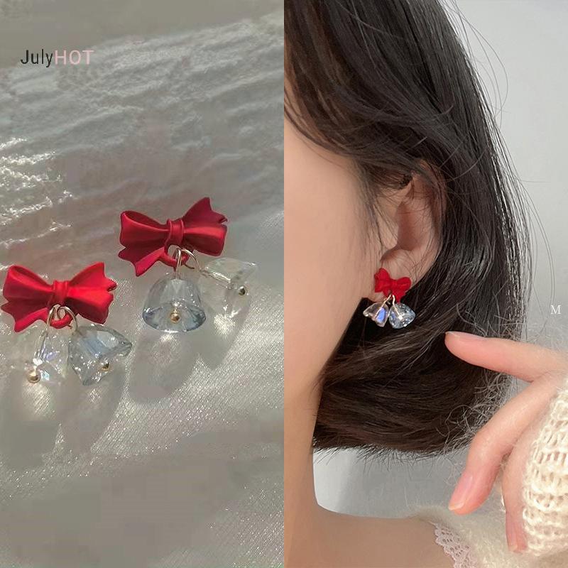 Bông tai Crystal Bow - Quà tặng sang trọng cho Giáng sinh