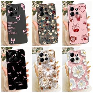 Ốp Điện Thoại Silcione Lỏng Mềm Cho Tecno Pop 7 Pop7 Pro Ốp Lưng Cho Tecno Spark GO 2023 Vỏ Luxy Girly Chống Sốc