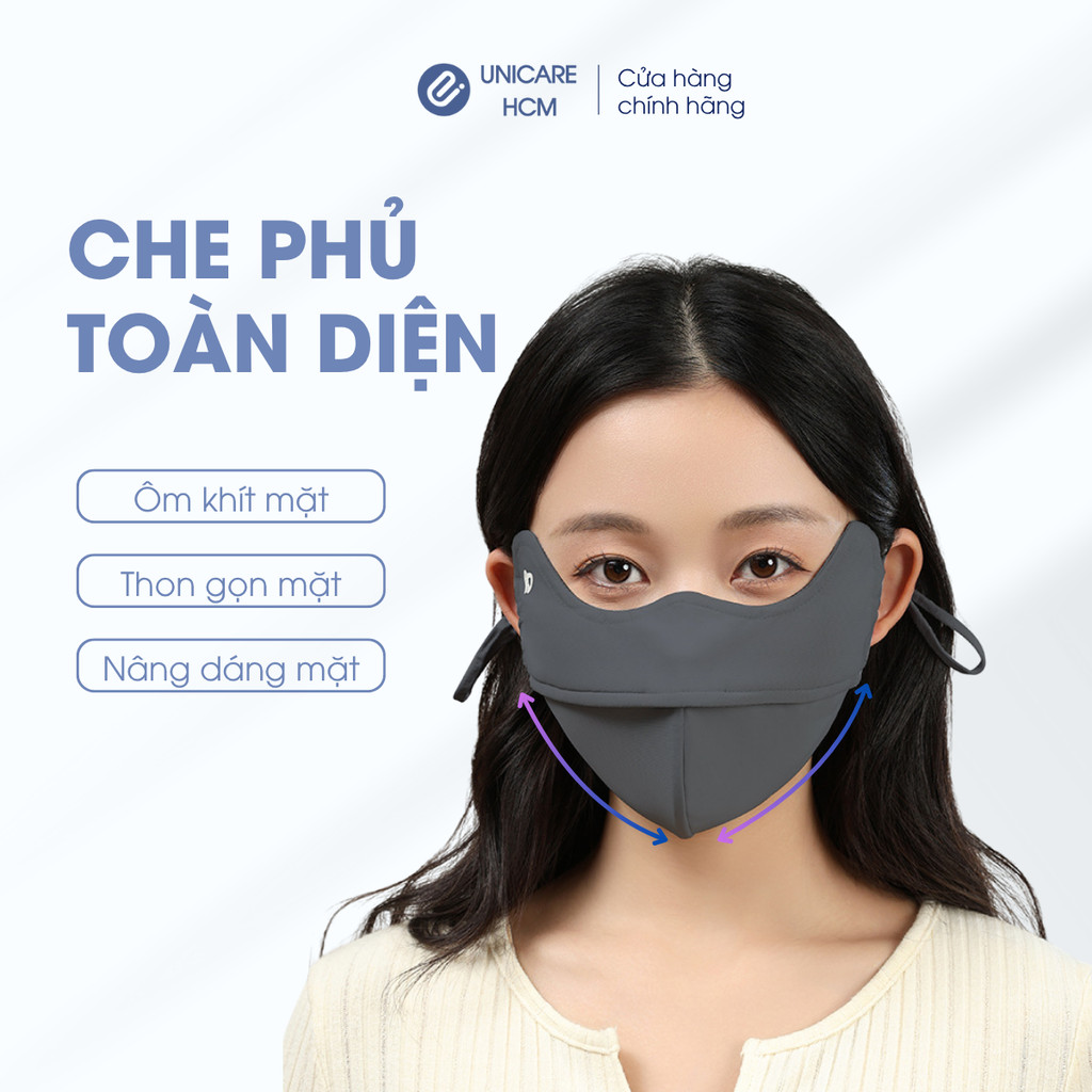 [Combo 3 chiếc] Khẩu trang UV-Proof UniCare chính hãng, vải mềm mịn, chống nắng, chống UV 99% | BigBuy360 - bigbuy360.vn