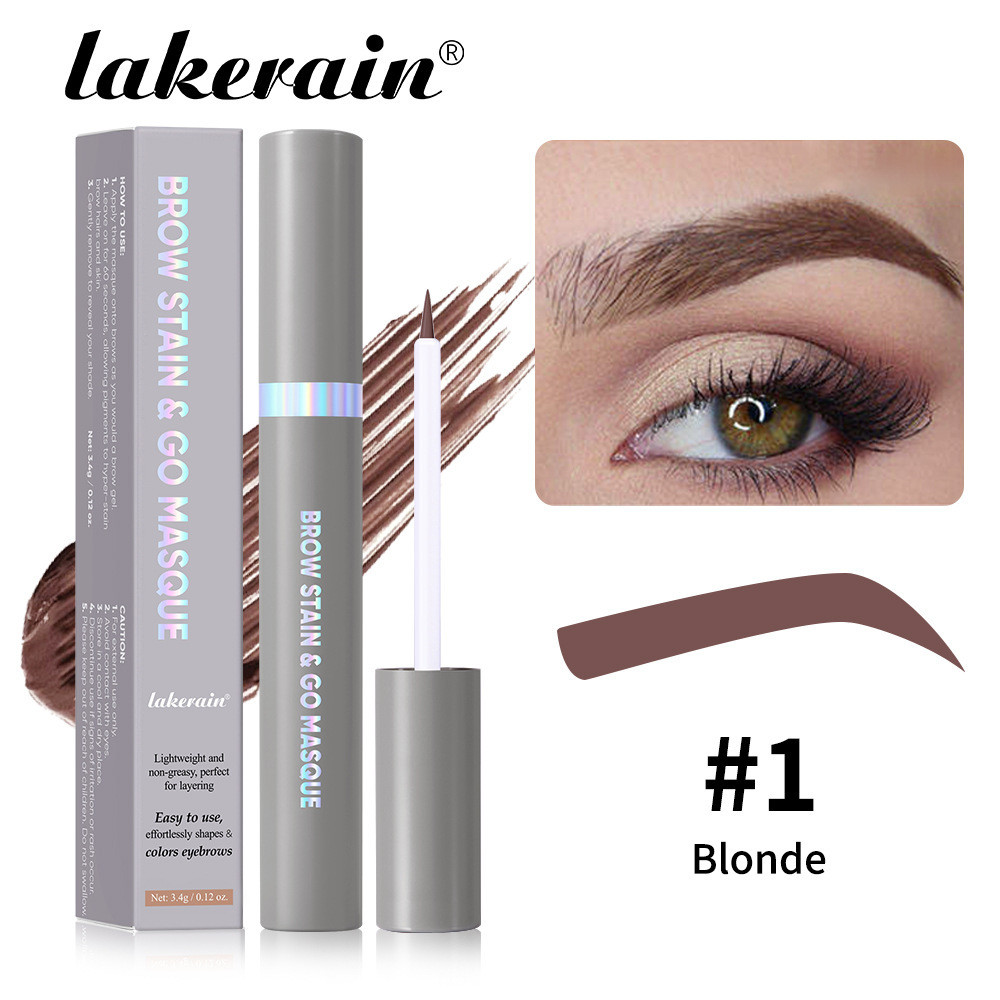 Lakerain Beauty Bút chì kẻ mày Bút nhuộm lông mày dạng lỏng Kem nhuộm lông mày
