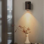 Đèn tường thông minh có thể sạc lại không dây - Đèn tường cầu thang cảm biến chuyển động có thể sạc lại, đèn LED ấm 3000K, hạt gỗ óc chó cho hành lang & phòng ngủ — ảnh 2