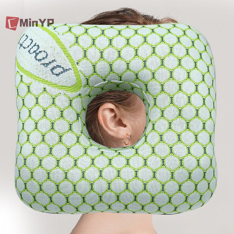 CMinYP Cotton Rót Tai Xuyên Thoáng Khí Công Thái Học Có Lỗ Tai Di Động Thoải Mái Bông Tai Vinh Quang