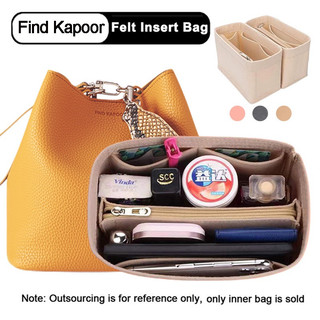Thích hợp cho Find Kapoor PINGO 20 Túi Đựng Mỹ Phẩm Nỉ Dung Tích Lớn Túi Bên Trong Có Dây Kéo Túi Xách Nữ Thiết Bị Tạo Kiểu