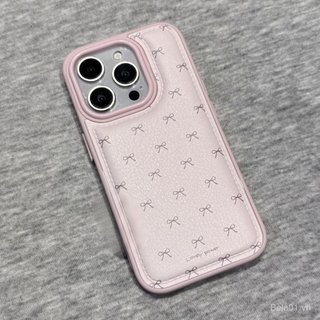 Ốp Điện Thoại Thích Hợp Cho iPhone Phong Cách Hàn Quốc Nơ Trống Túi Khí Thích Hợp Cho iPhone17promax Trắng Hồng 14 15 16 Vỏ Mềm 13p Chống Sốc 1 Vỏ Bảo Vệ Z9S9
