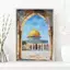 Al-Aqsa Nhà Thờ Hồi Giáo Kaaba Hồi Giáo Canvas Poster Màu Nước Tranh Hồi Giáo Hiện Đại Trang Trí Tường Nhà Không Khung bigsize