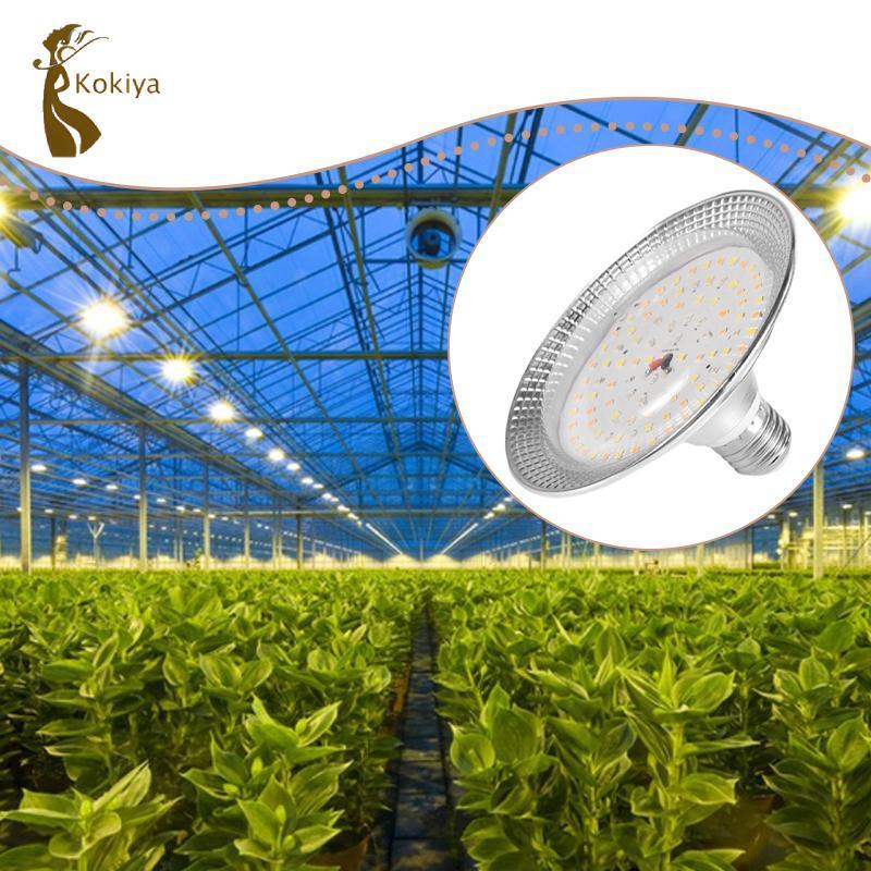 Đèn trồng cây E27 18W cho nhà kính 13x8,5cm cho phụ kiện trái cây và rau quả lắp đặt chống nước với 440mol / M2 / S