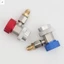 Đầu nối điều hòa bằng đồng thau Bộ nối áp suất cao / thấp A / C ô tô để bảo trì và nạp lại