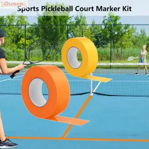OUSXA Pickleball Court Marking Tape, Đa chức năng 20M Marker Court Marker, Tự dính chắc chắn Băng sân Tennis chịu thời tiết Sàn thể thao