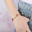 Cặp đôi Vòng tay trị liệu từ tính Thiết kế họa tiết hình học thời trang Liên kết có thể tháo rời Chăm sóc sức khỏe Mặc