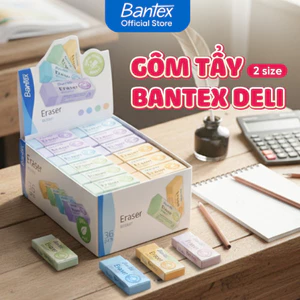 Gôm Tẩy Chì Màu Pastel Bantex - Tẩy 2B sạch, ít vụn, không mòn giấy - An toàn học sinh, văn phòng