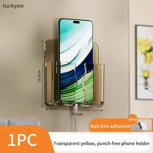 Luckyew Điện Thoại Di Động Treo Tường Đa Năng Điện Thoại Di Động Sạc Hộp Bảo Quản Tổ Chức Tivi Điều Khiển Từ Xa Treo Chân Đế Braet Sạc Làm TQ