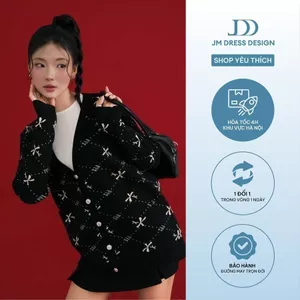 Áo cardigan dáng dài 5C01.2409W thiết kế bởi JM Dress Design