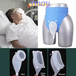 TMOY Túi Collector Nam Di Động Silicone Bồn Tiểu 2000ml Có Thể Tái Sử Dụng Nam Pee Phễu Cho Cắm Trại Bệnh Viện Người Cao Tuổi Viện Trợ TMOY