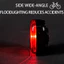 Đèn hậu xe đạp LED BUCKLOS sạc nhanh chống nước cho đi đêm, phụ tùng đèn sau