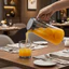 Bình đựng nước DONOVANQQ, Ấm đun nước thủy tinh dày dung tích lớn, Ấm trà chịu nhiệt có nắp Không có vòi nhỏ giọt Bình nước lạnh Đồ uống lạnh